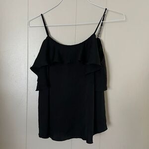 Victoria’s Secret Black Ruffle Cami Tank Top Size Medium